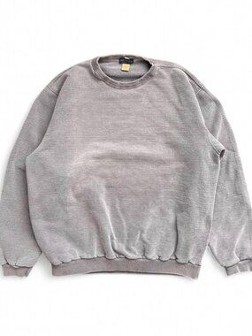 Faded Purple Non Fiction Vintage Blank Crewneck Sweatshirt 90s Made in Canada